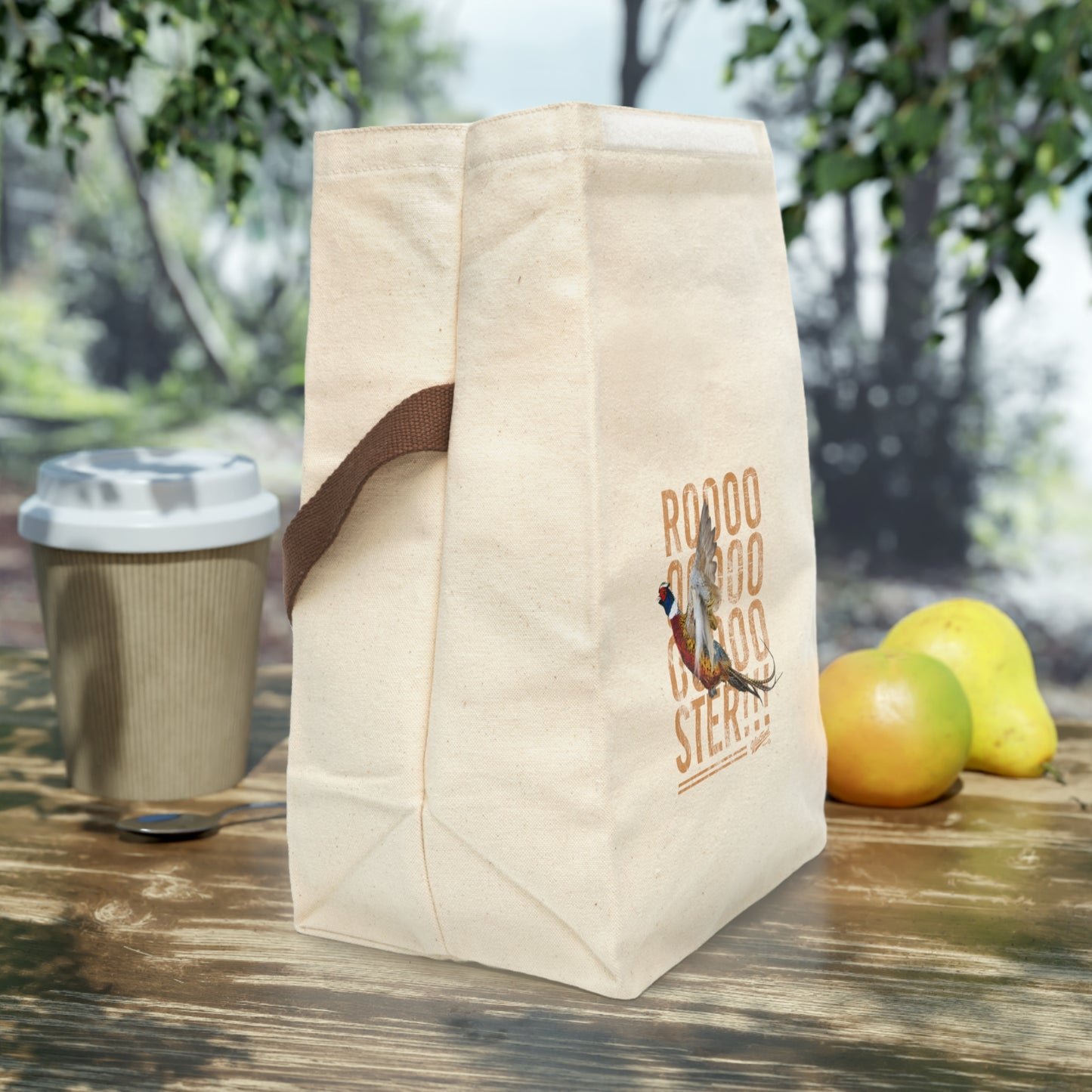Roooster Canvas Lunch Bag With Strap