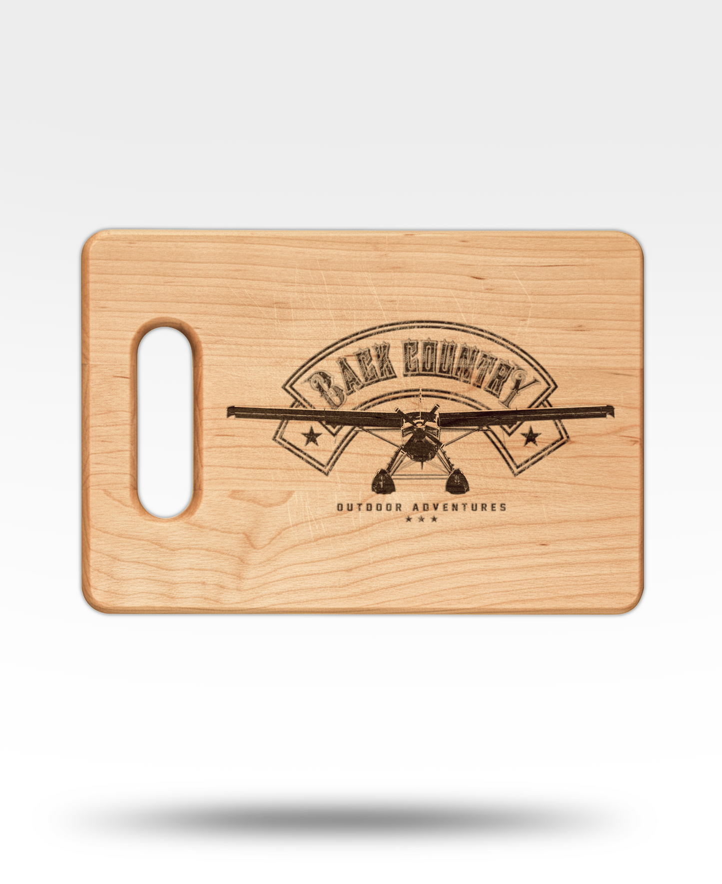 Float Plane Engraved Wooden Cutting Board