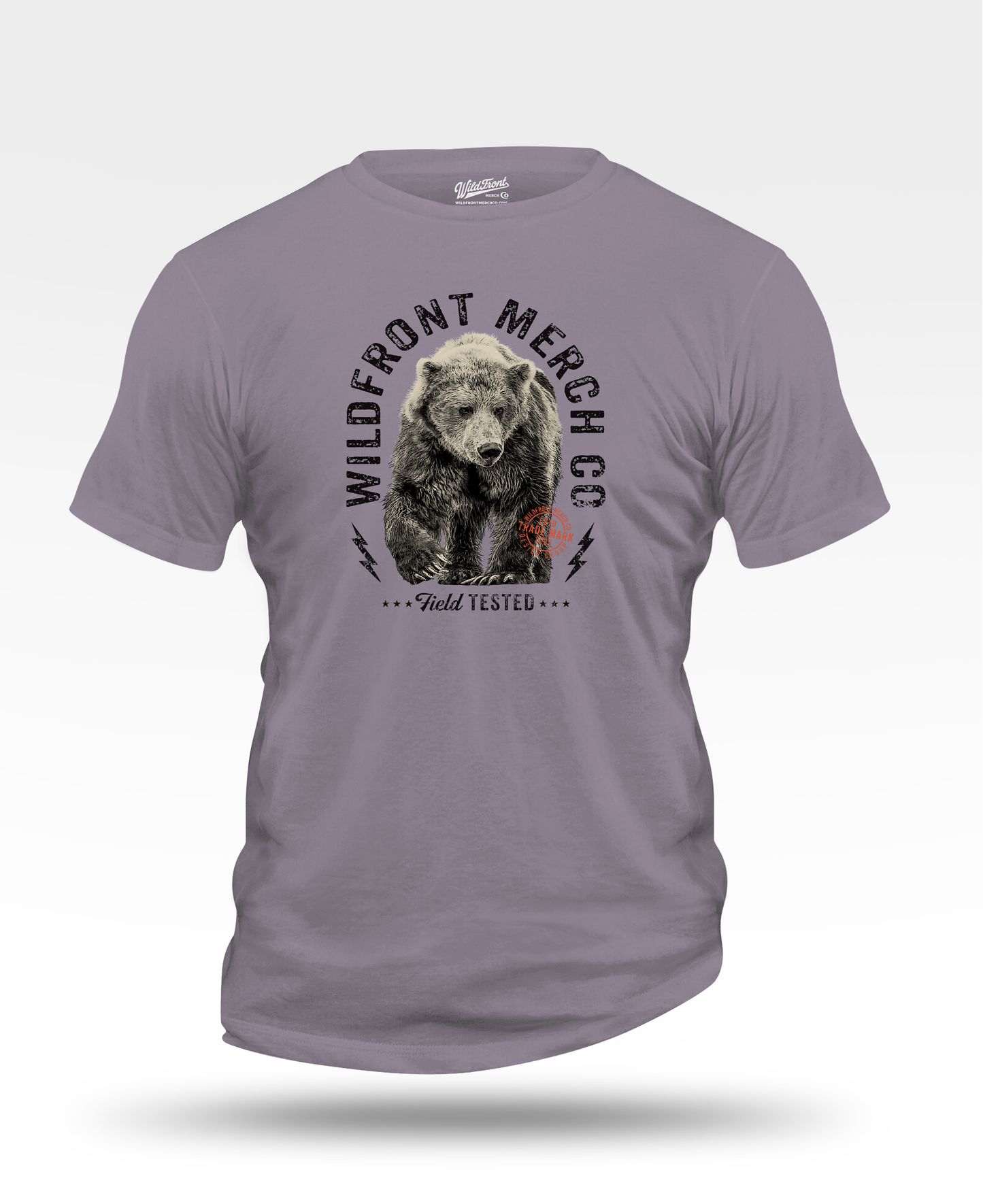 Grizzly Bear Graphic T-Shirt — Wildfront Merch Co. “Field Tested” Vintage Tee