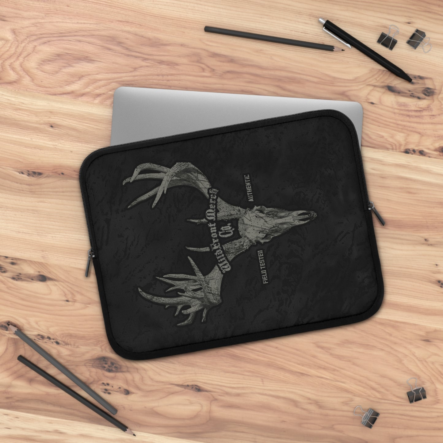 Whitetail Skull Laptop Sleeve