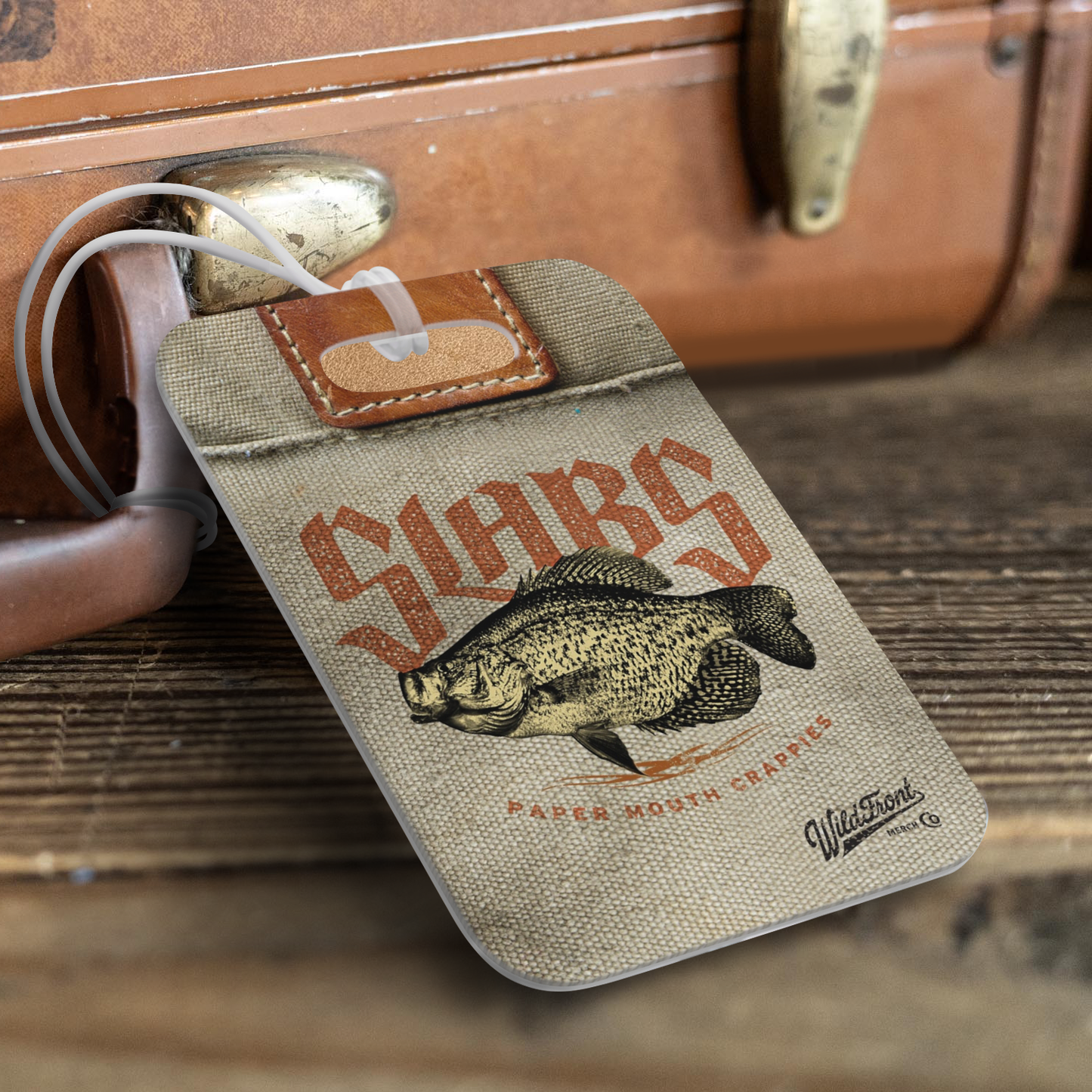 Slabs Crappie Luggage Tag