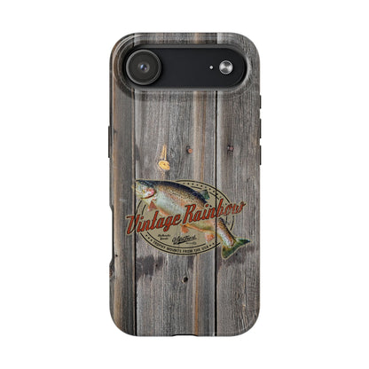 Vintage Rainbow Trout Tough Phone Cases