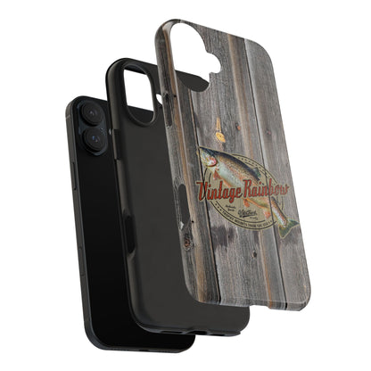 Vintage Rainbow Trout Tough Phone Cases