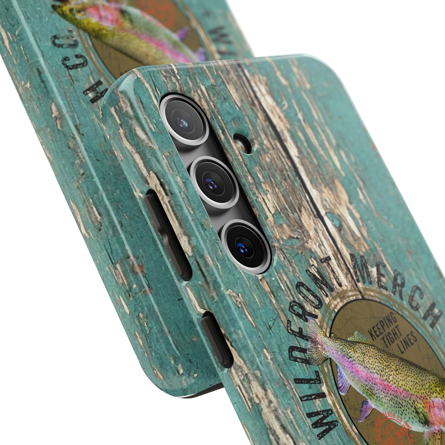 Vintage Rainbow Trout-Tough Phone Case