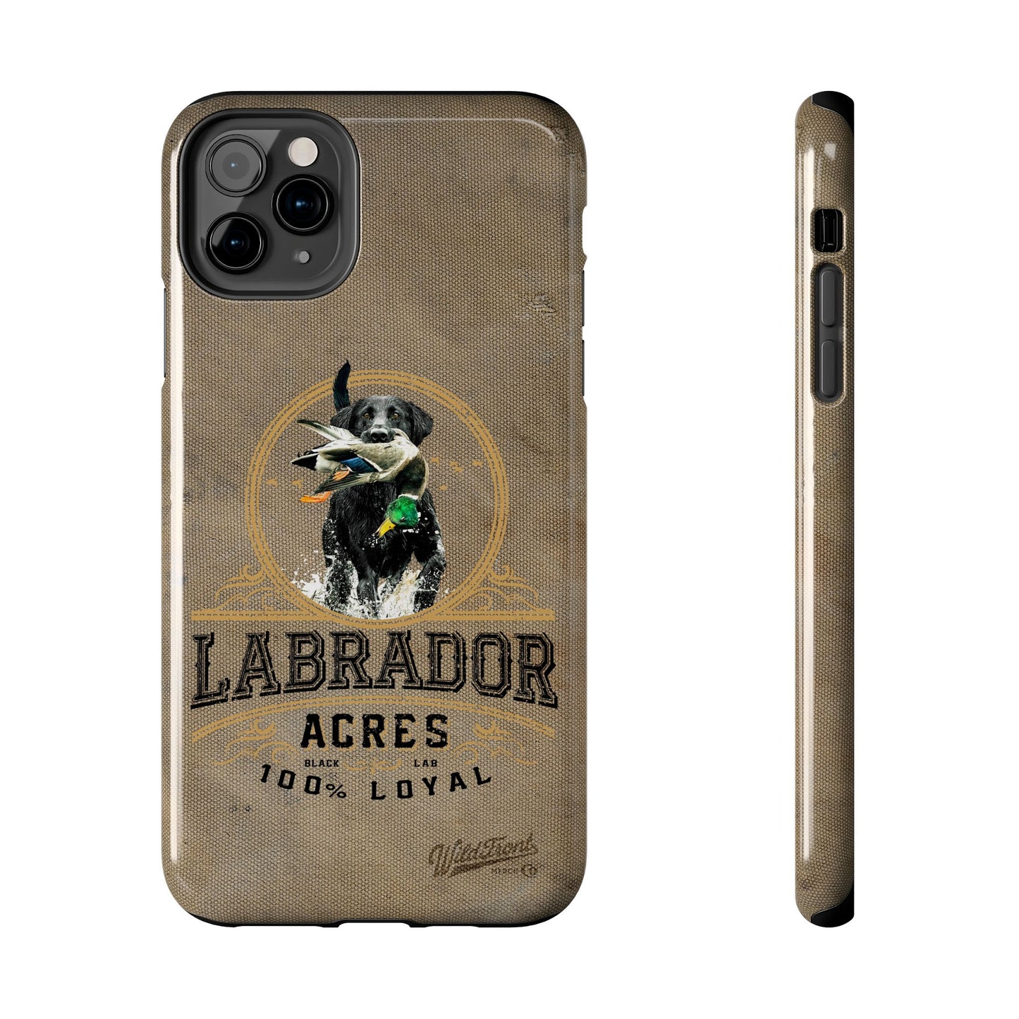 Black labrador-Tough Phone Cases
