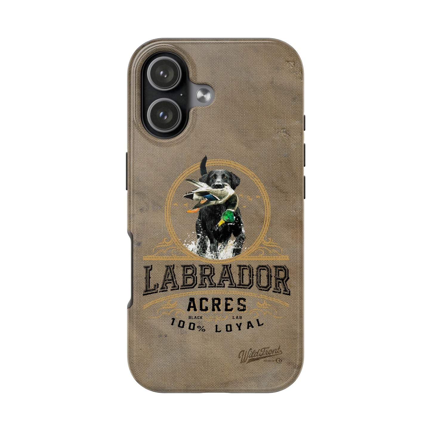 Black labrador-Tough Phone Cases