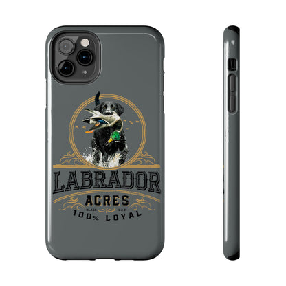 Labrador Acres Black Phone Case