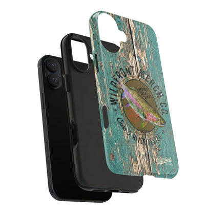 Vintage Rainbow Trout-Tough Phone Case