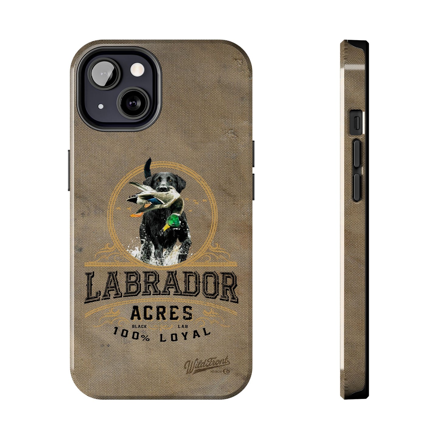 Black labrador-Tough Phone Cases