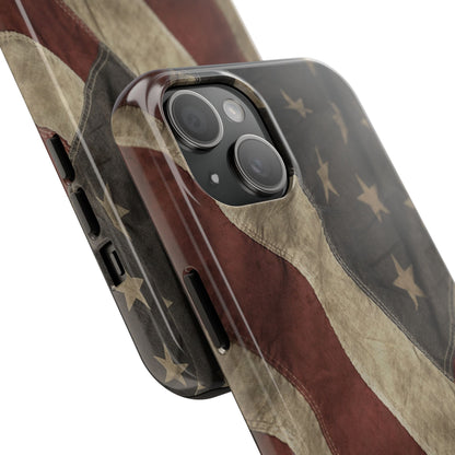 Vintage American Flag-Tough Phone Case