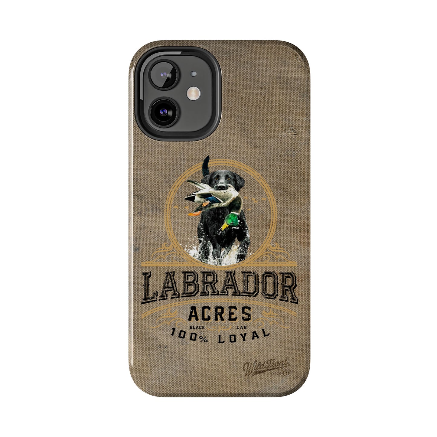 Black labrador-Tough Phone Cases