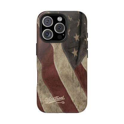Vintage American Flag-Tough Phone Case