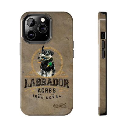 Black labrador-Tough Phone Cases