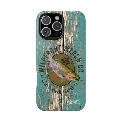 Vintage Rainbow Trout-Tough Phone Case