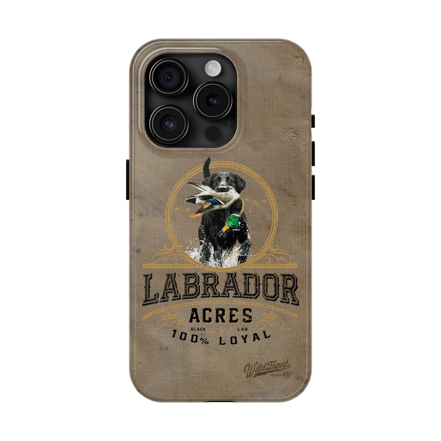 Black labrador-Tough Phone Cases