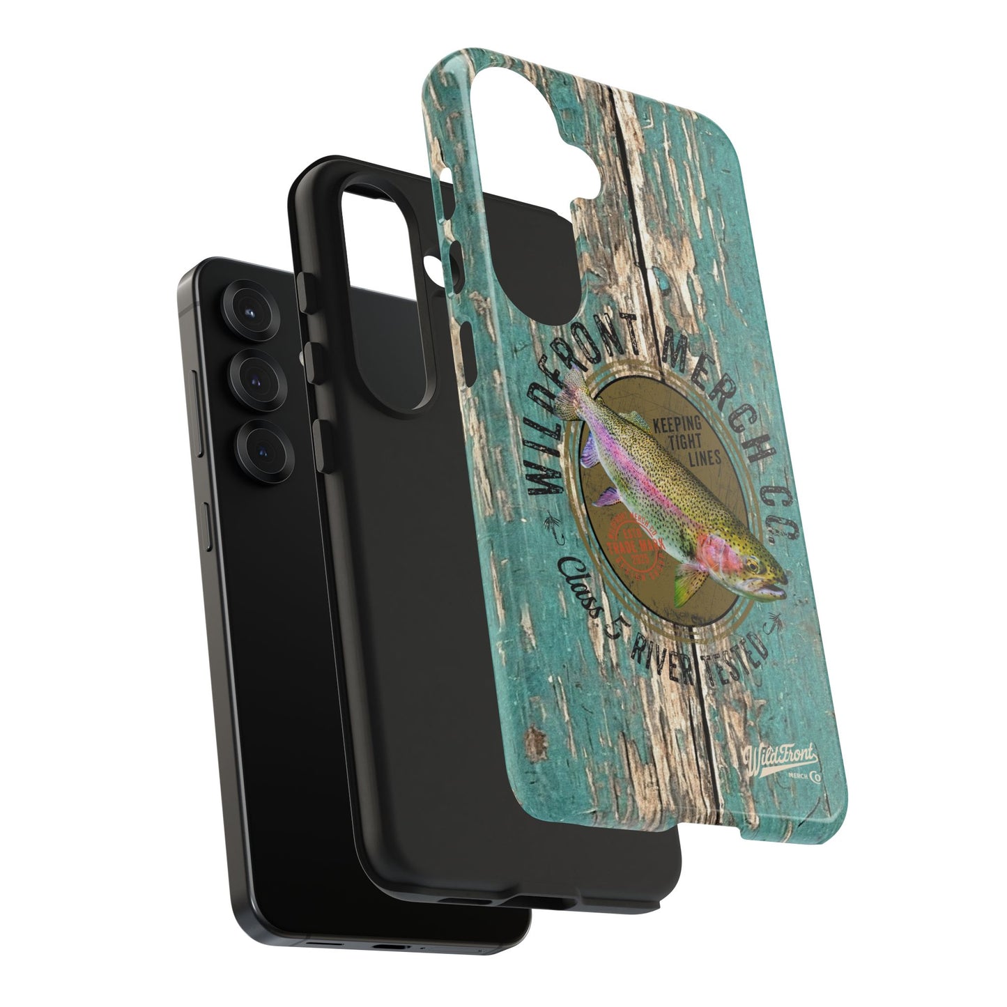 Vintage Rainbow Trout-Tough Phone Case