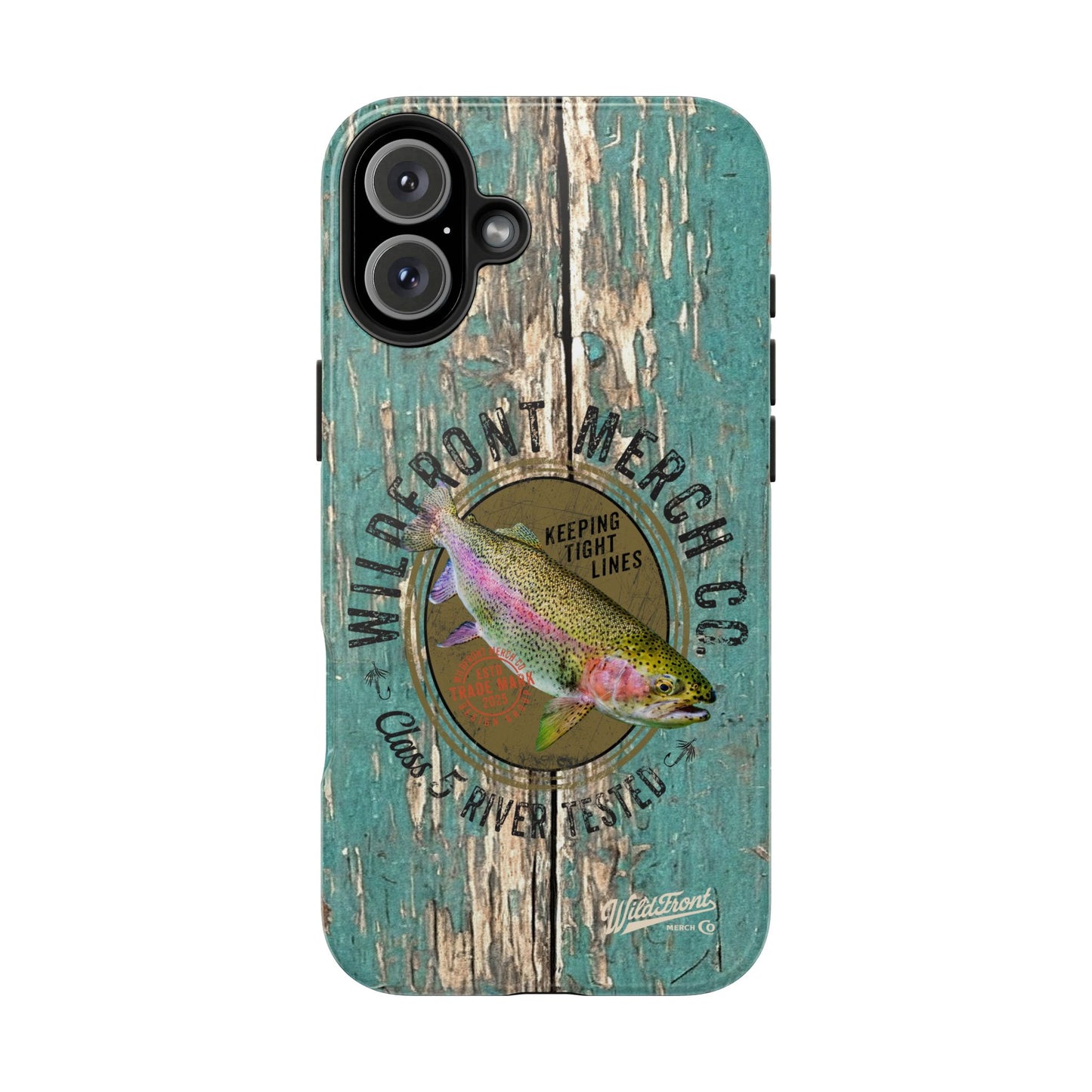 Vintage Rainbow Trout-Tough Phone Case