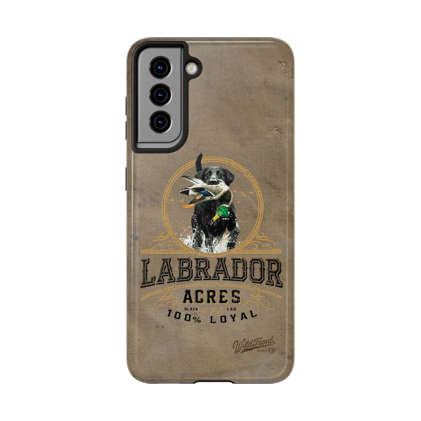 Black labrador-Tough Phone Cases