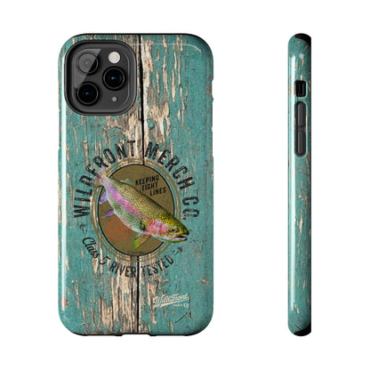 Vintage Rainbow Trout-Tough Phone Case