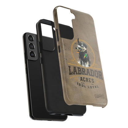 Black labrador-Tough Phone Cases
