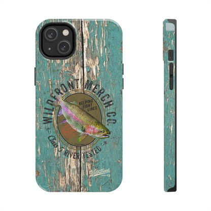 Vintage Rainbow Trout-Tough Phone Case