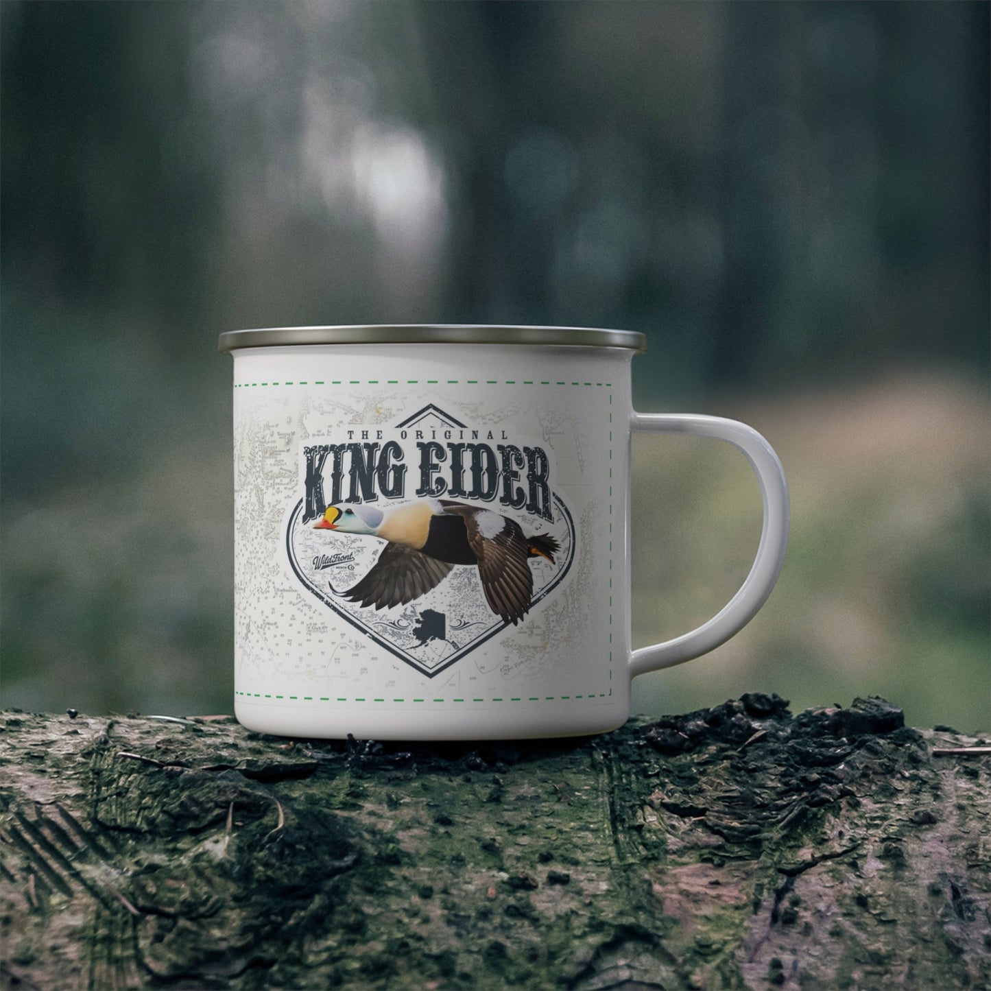 King Eider Enamel Camping Mug