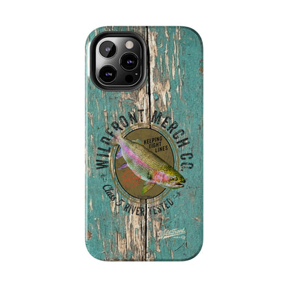Vintage Rainbow Trout-Tough Phone Case