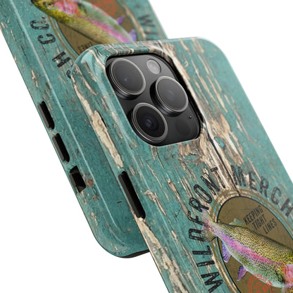 Vintage Rainbow Trout-Tough Phone Case