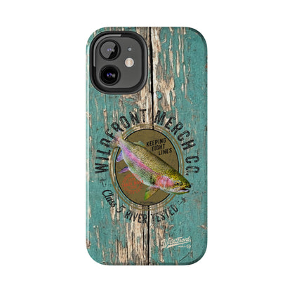 Vintage Rainbow Trout-Tough Phone Case