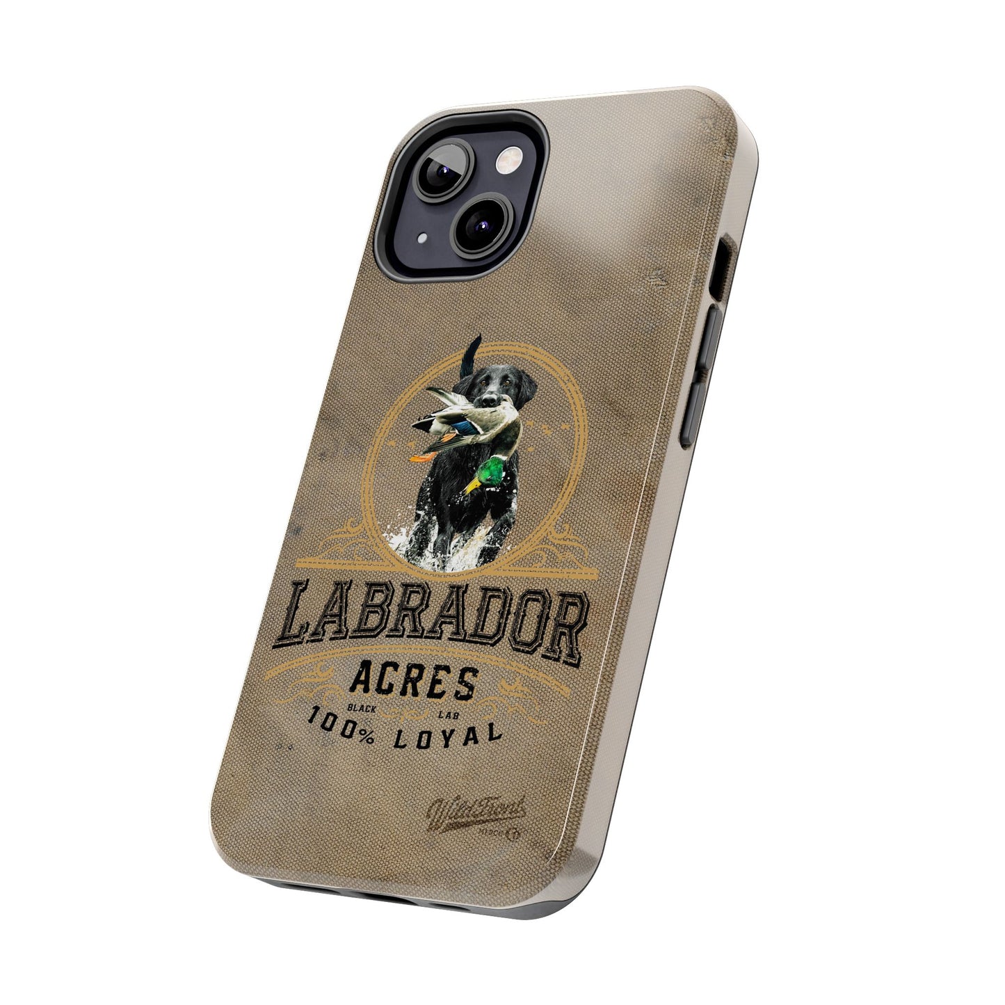 Black labrador-Tough Phone Cases