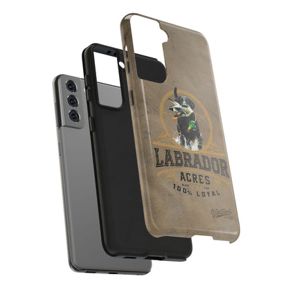 Black labrador-Tough Phone Cases