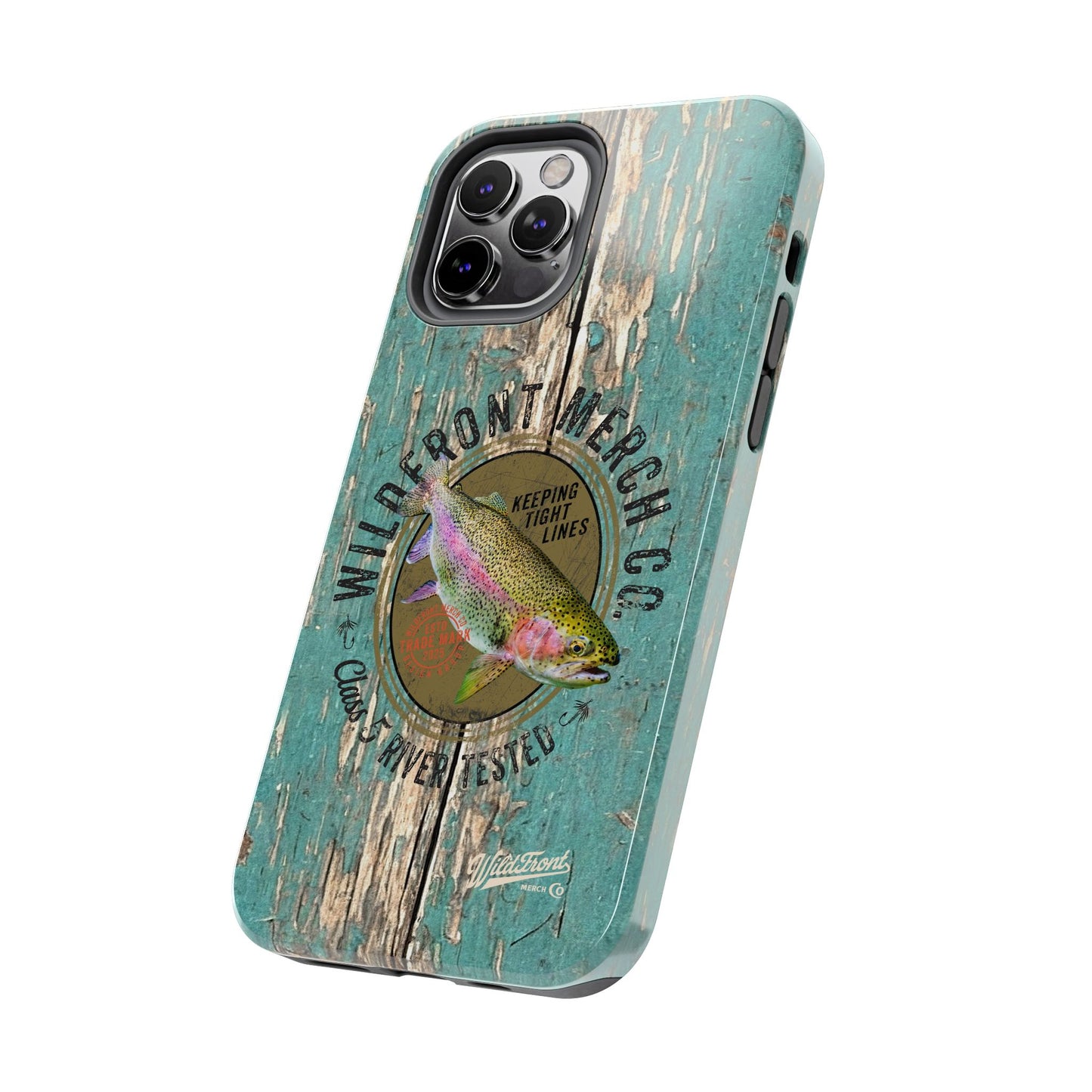 Vintage Rainbow Trout-Tough Phone Case