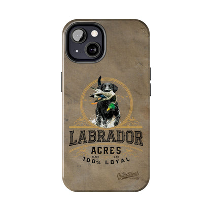 Black labrador-Tough Phone Cases