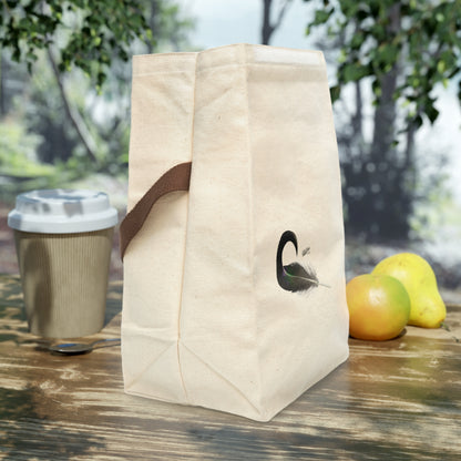 Mallard Curl Canvas Lunch Bag With Strap