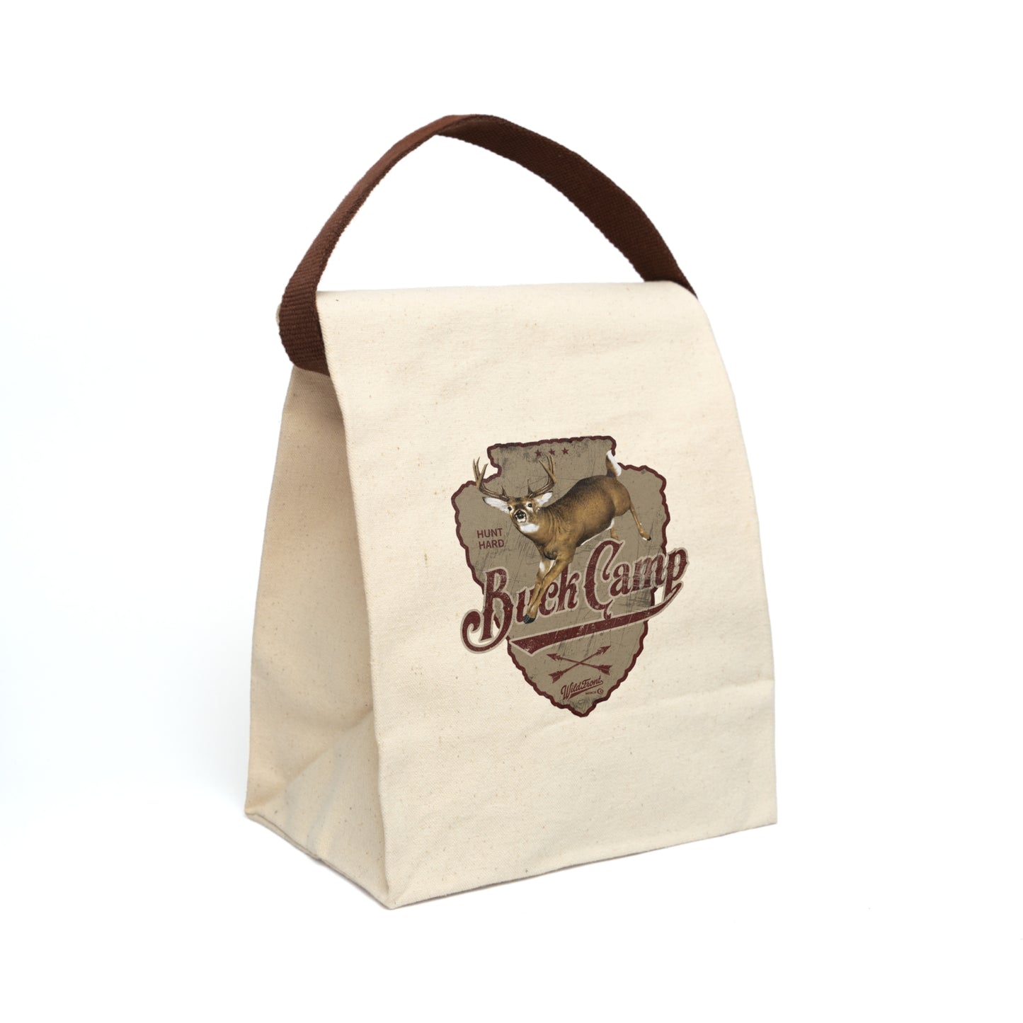 Buck Camp Canvas Lunch Bag With Strap