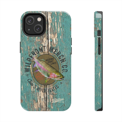 Vintage Rainbow Trout-Tough Phone Case