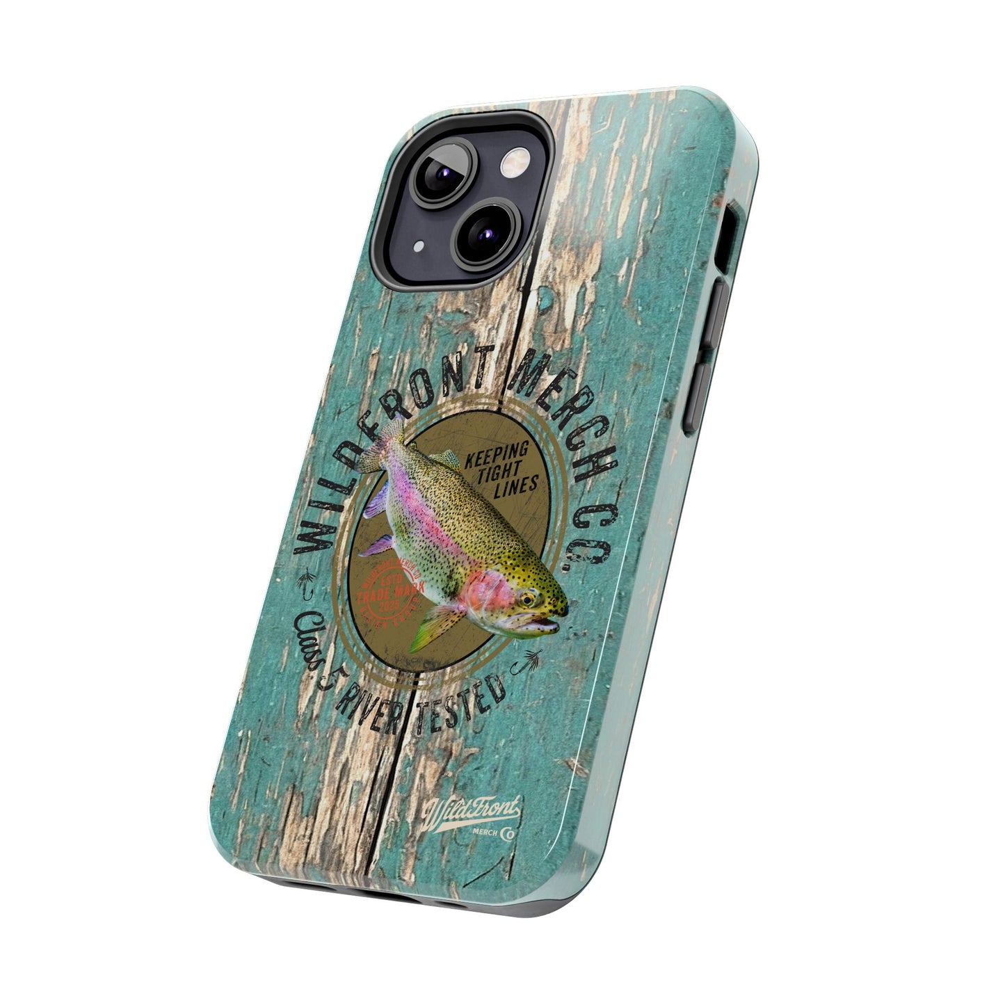 Vintage Rainbow Trout-Tough Phone Case