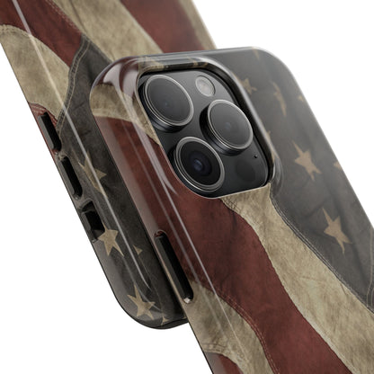 Vintage American Flag-Tough Phone Case