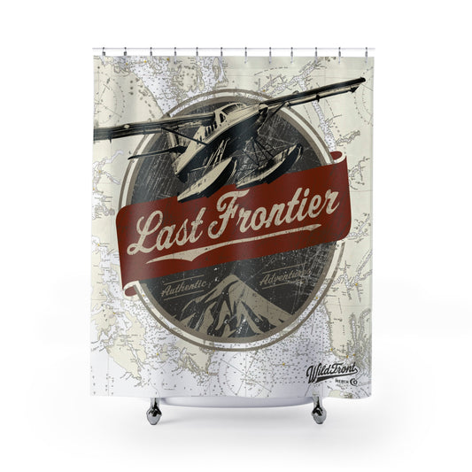Last Frontier Vintage Plane-Shower Curtain