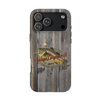 Vintage Largemouth Bass Tough Phone Cases