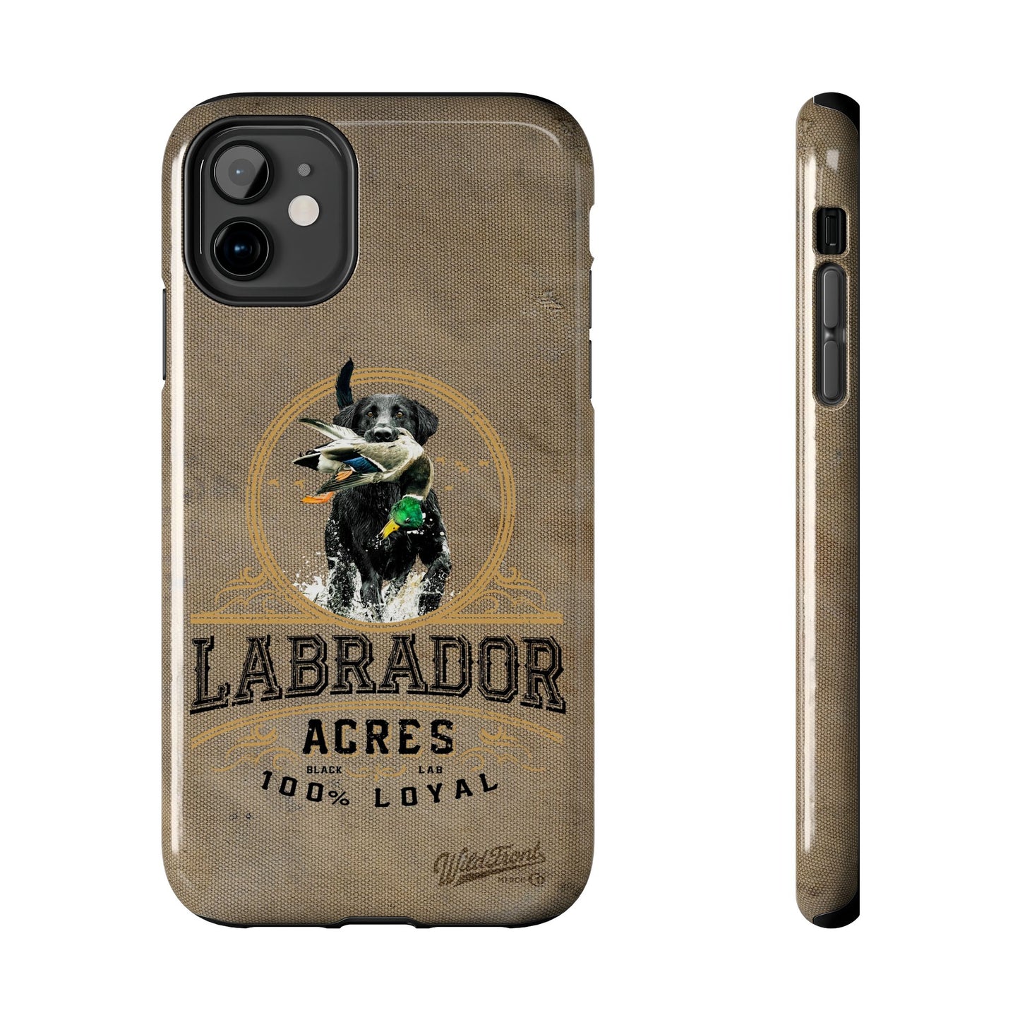 Black labrador-Tough Phone Cases