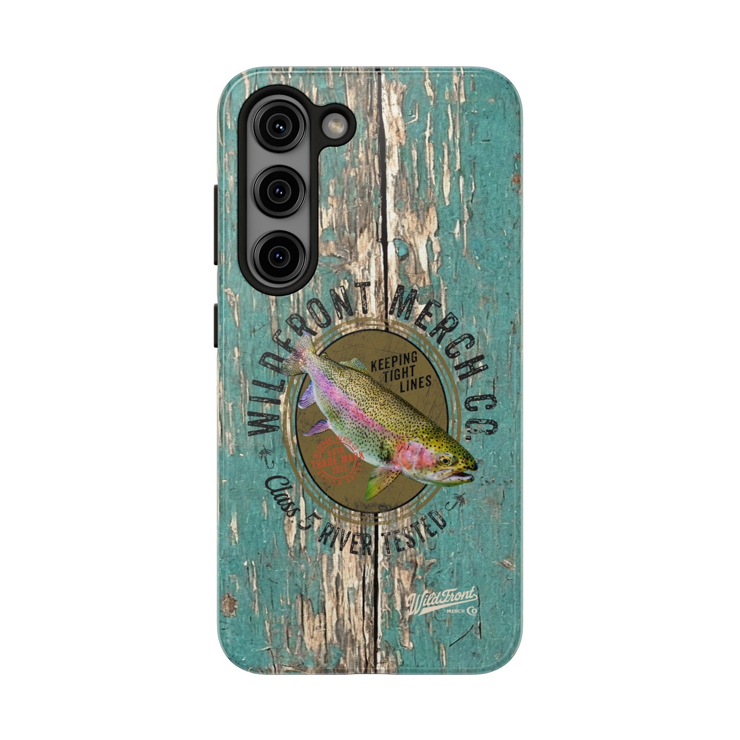 Vintage Rainbow Trout-Tough Phone Case