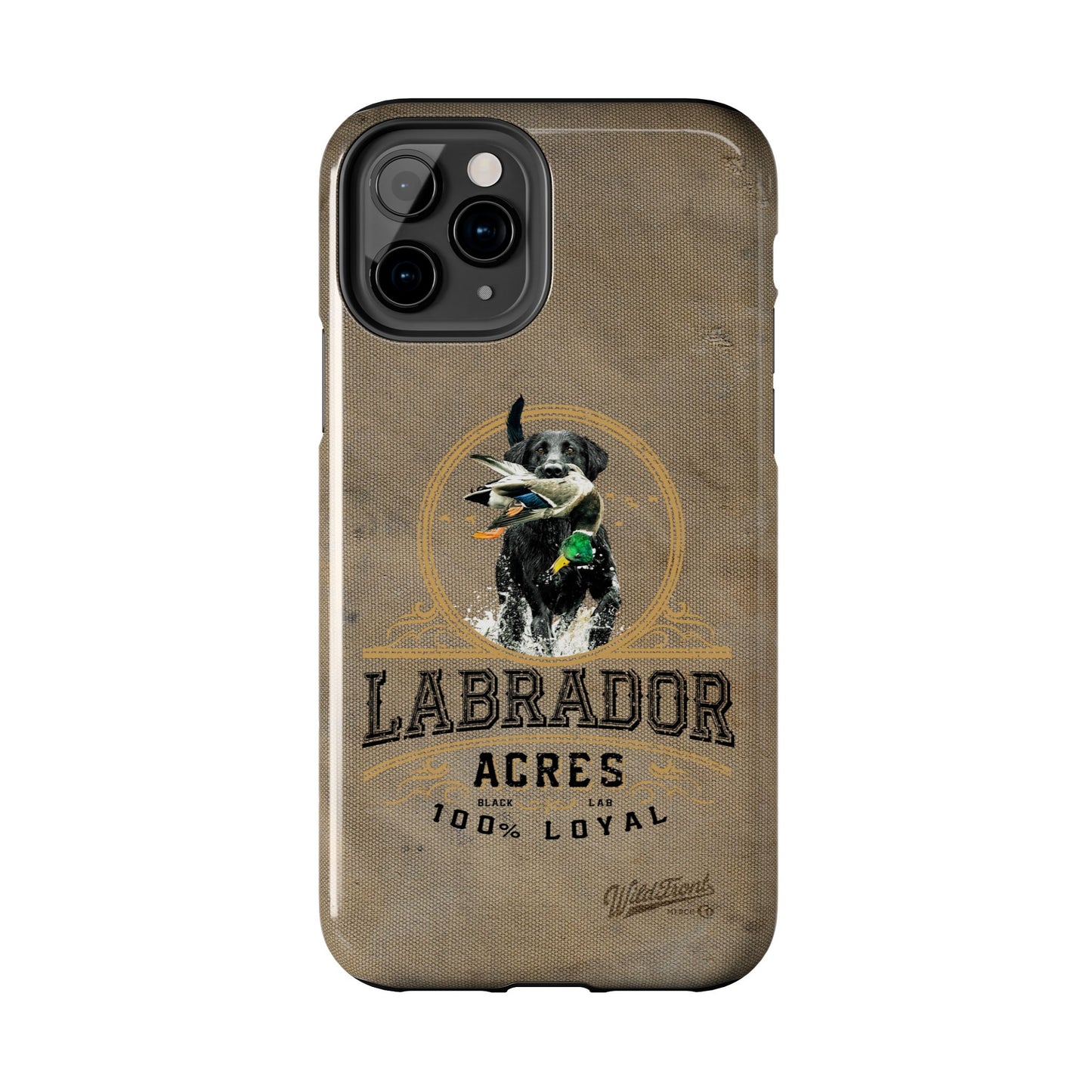 Black labrador-Tough Phone Cases