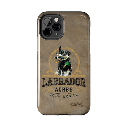 Black labrador-Tough Phone Cases