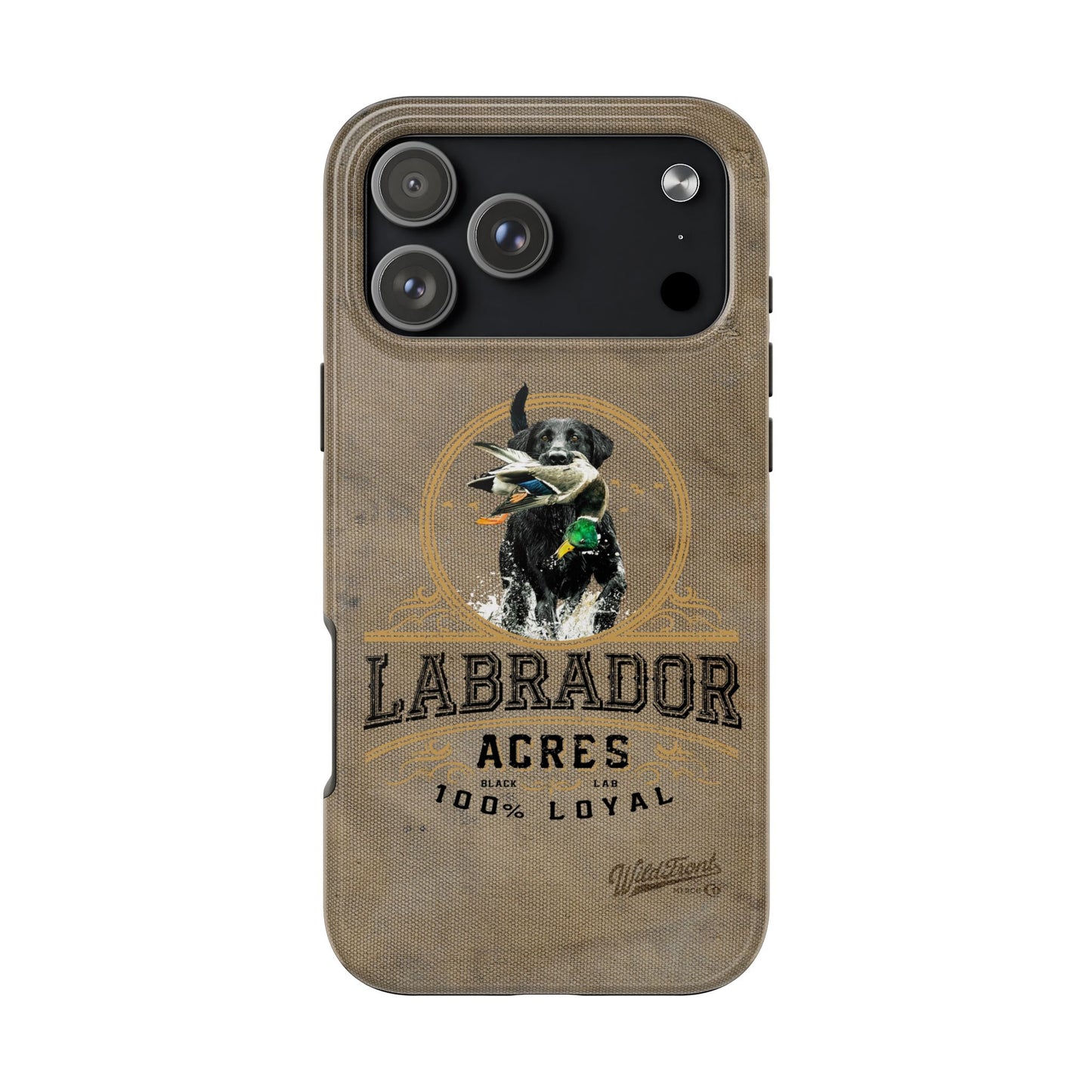 Black labrador-Tough Phone Cases