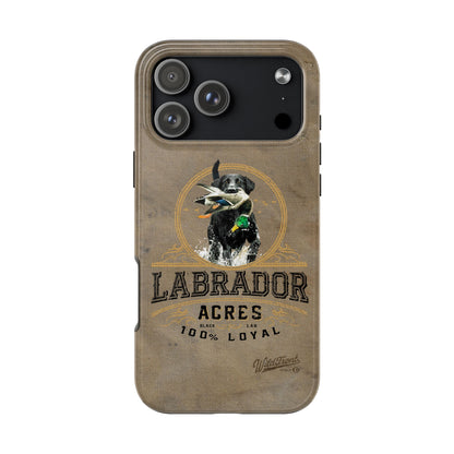 Black labrador-Tough Phone Cases