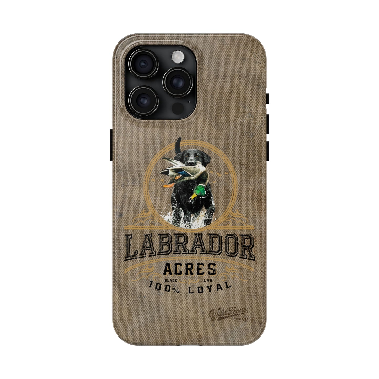 Black labrador-Tough Phone Cases