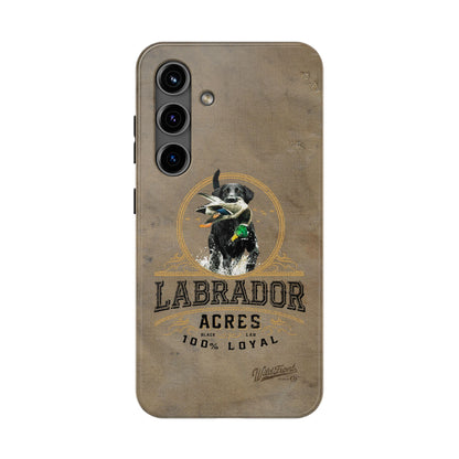 Black labrador-Tough Phone Cases