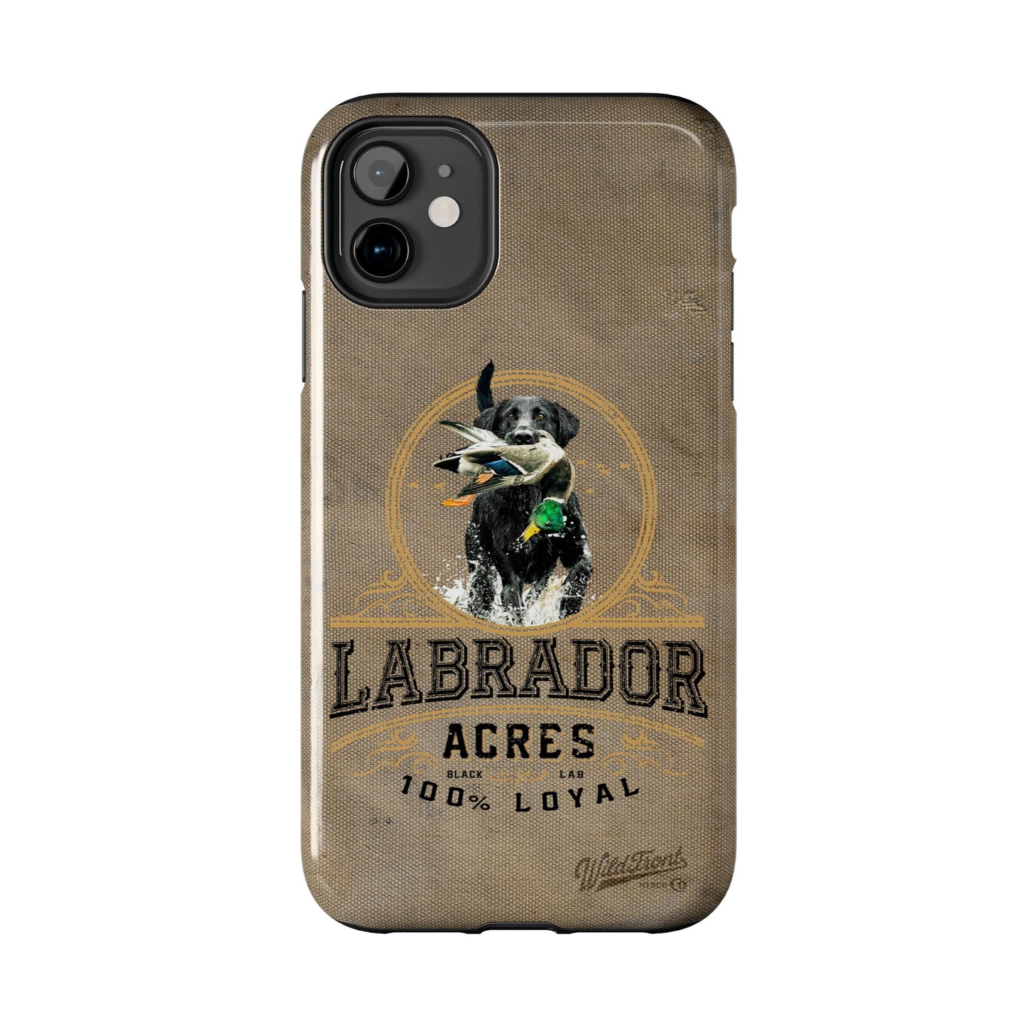 Black labrador-Tough Phone Cases