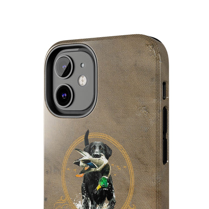 Black labrador-Tough Phone Cases